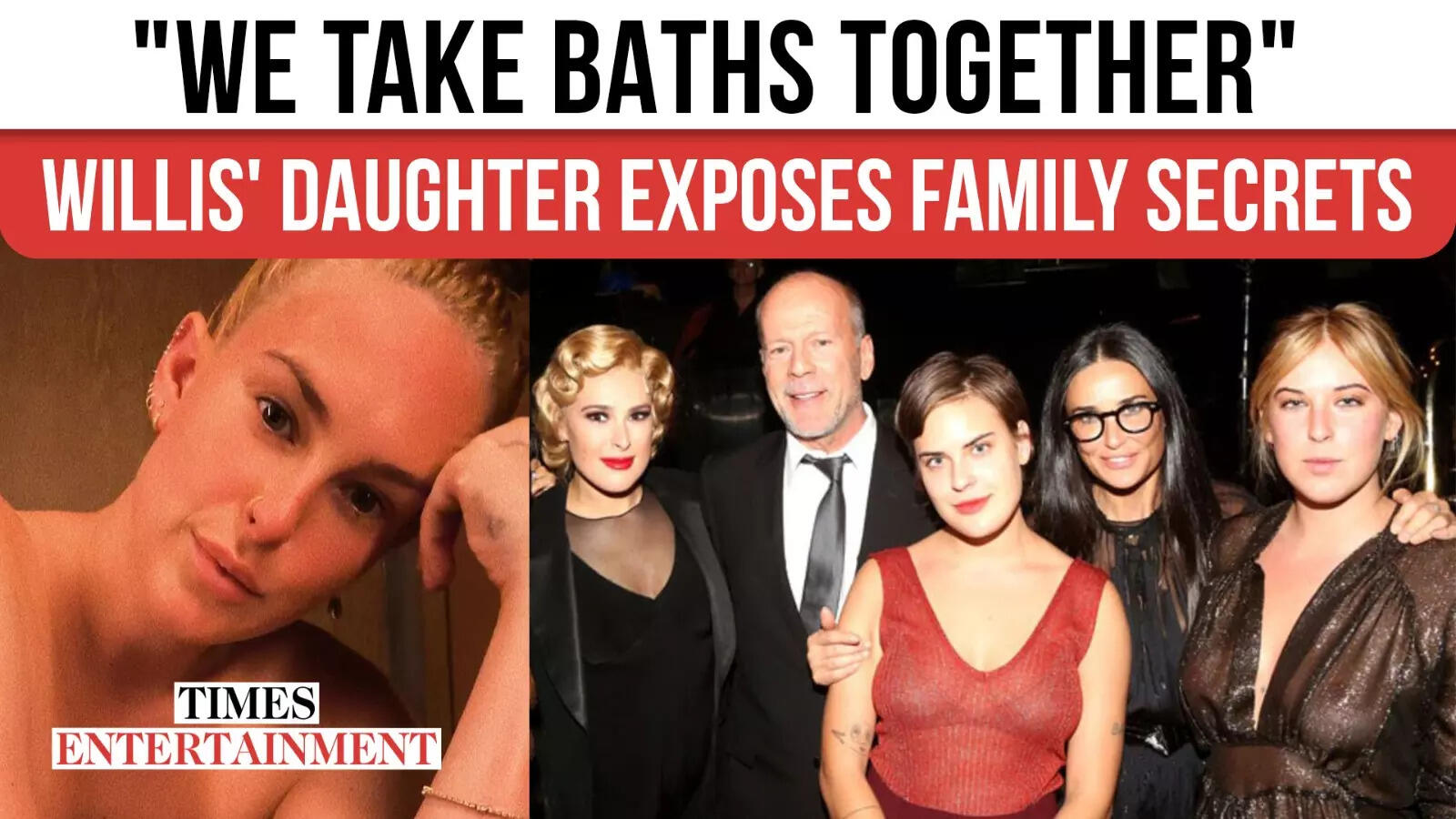 “We All Nonetheless Take Baths Collectively…” – Bruce Willis’ Daughter’s BIZARRE Confession Leaves Followers Shocked