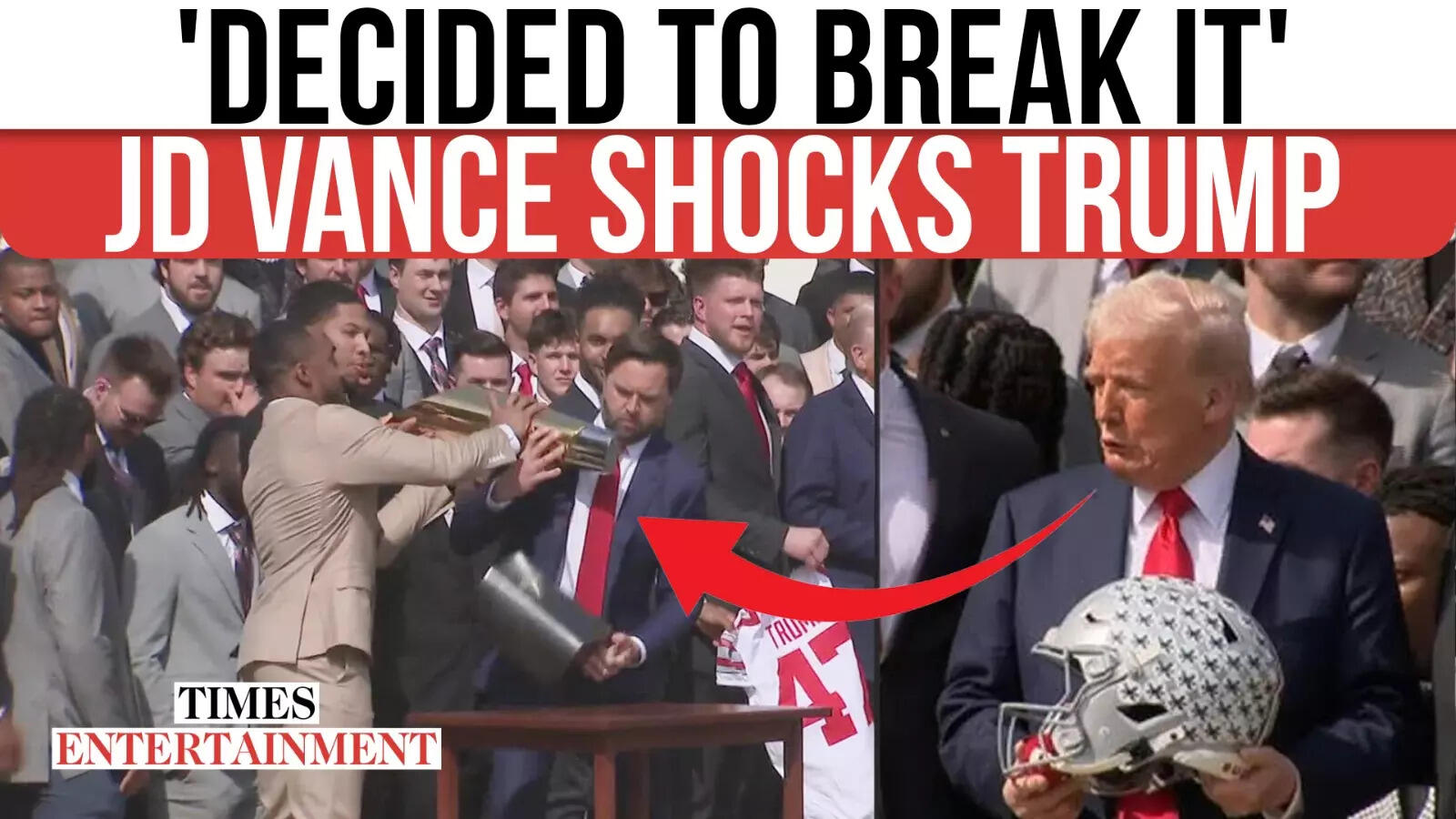 Trump Surprised As Trophy Tumbles: JD Vance’s Fumble Steals The Present Throughout Ohio State Celebration