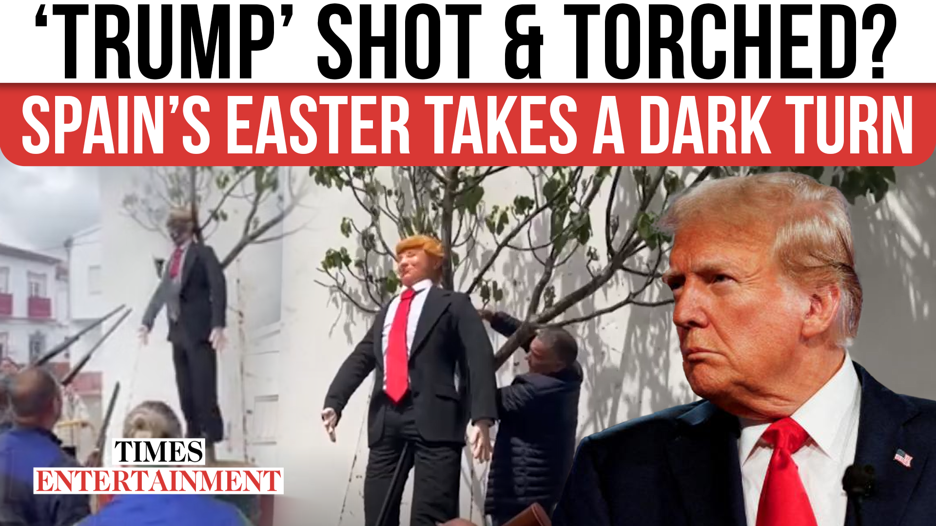 ‘Trump’ Effigy Hung & Burned in Spain’s Shocking Easter Ritual