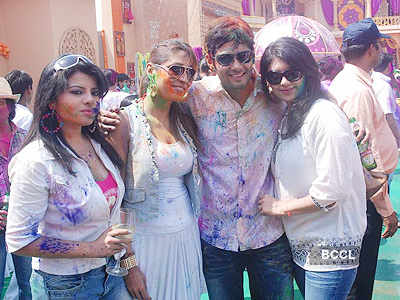 TV stars @ Holi party