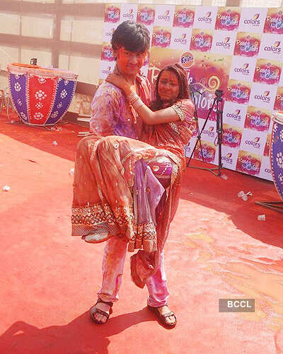 TV stars @ Holi bash