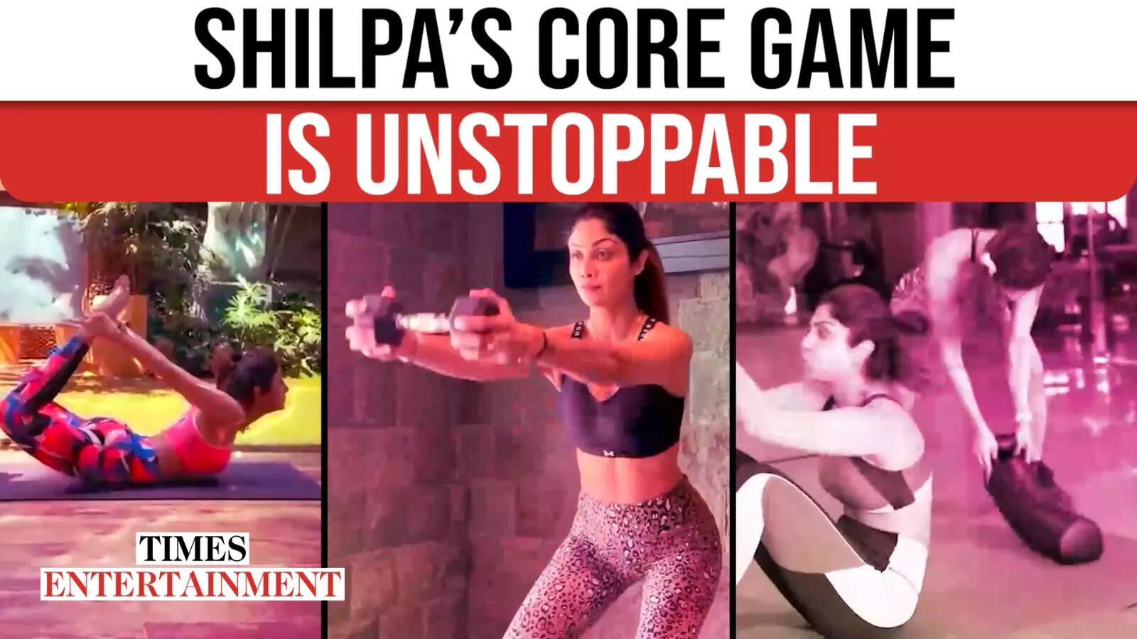 Shilpa Shetty Crushes Core Workout Challenge