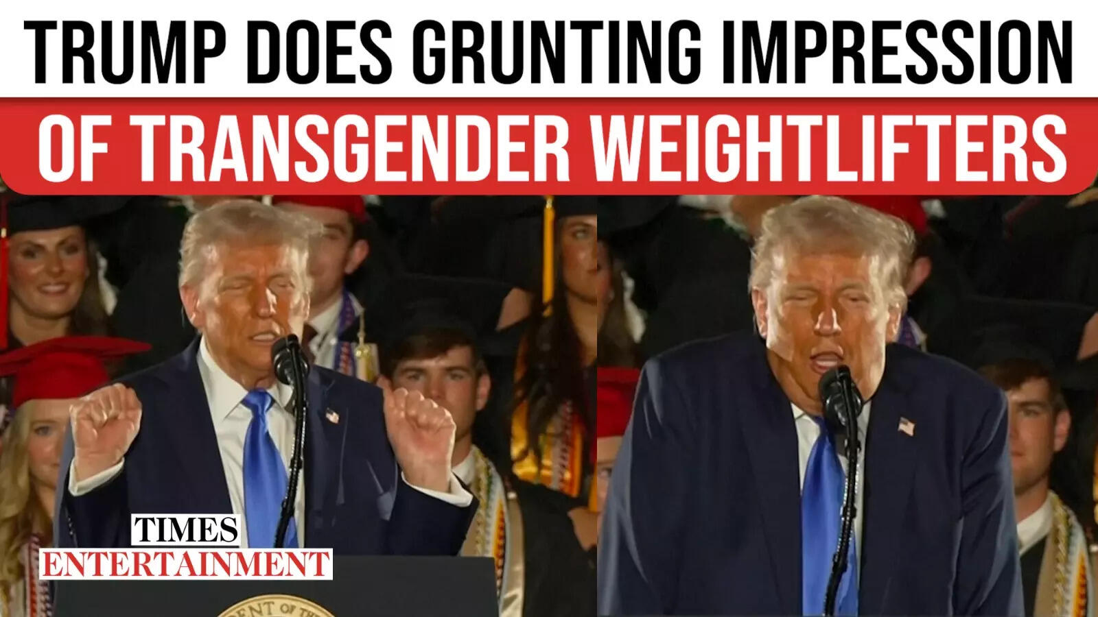 Trump Criticises Participation Of Transgender Ladies In Sports activities With Grunting Impression | WATCH