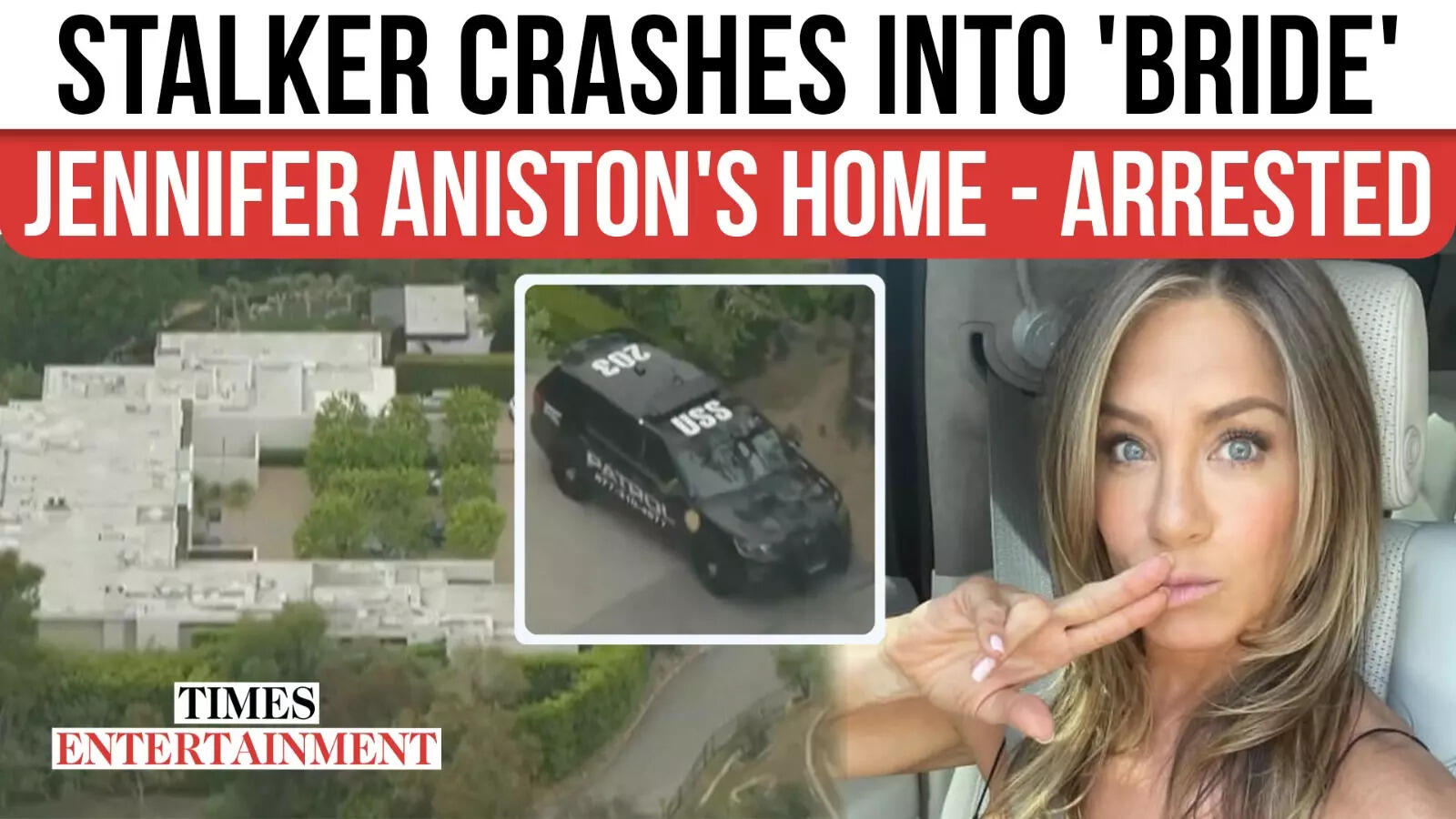 Obsessed Fan ARRESTED After Crashing Automotive Into Jennifer Aniston’s Residence | WATCH