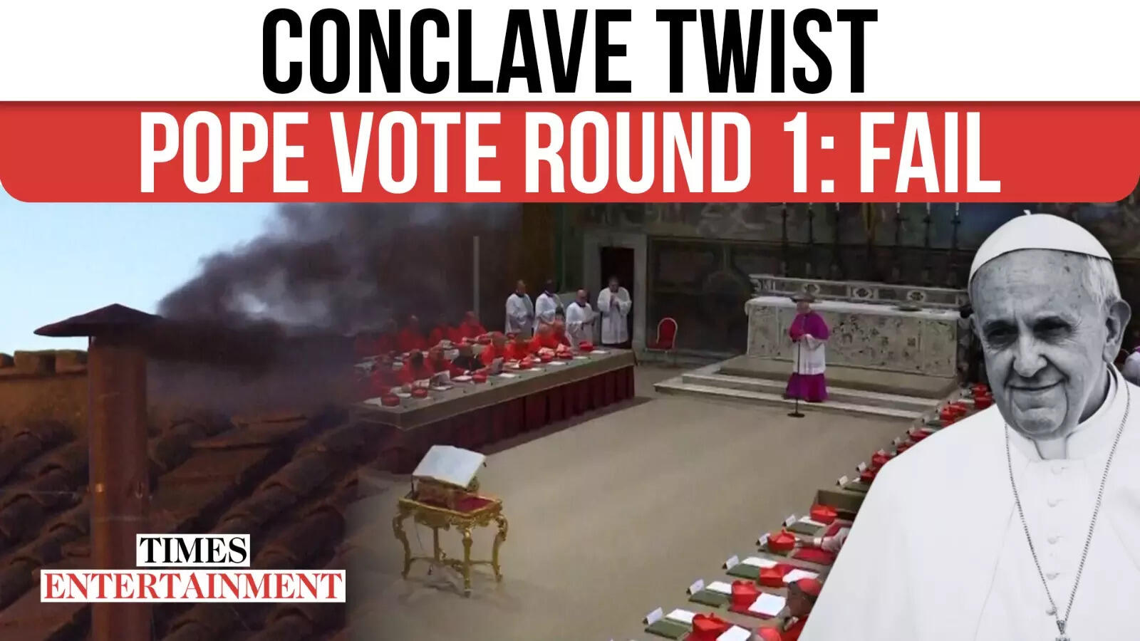 Vatican’s First Papal Vote Ends In Black Smoke, No Pope Chosen But | WATCH