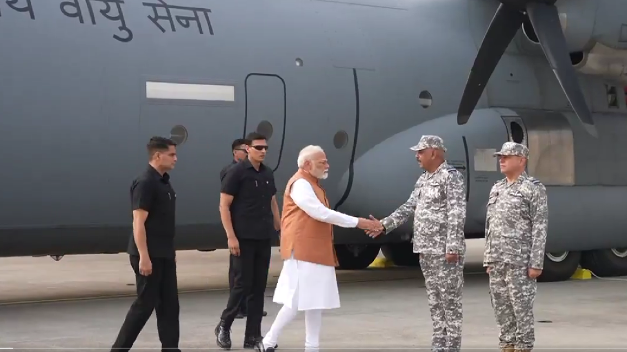 PM Modi Visits Air Base, Salutes Air Warriors' Courage
