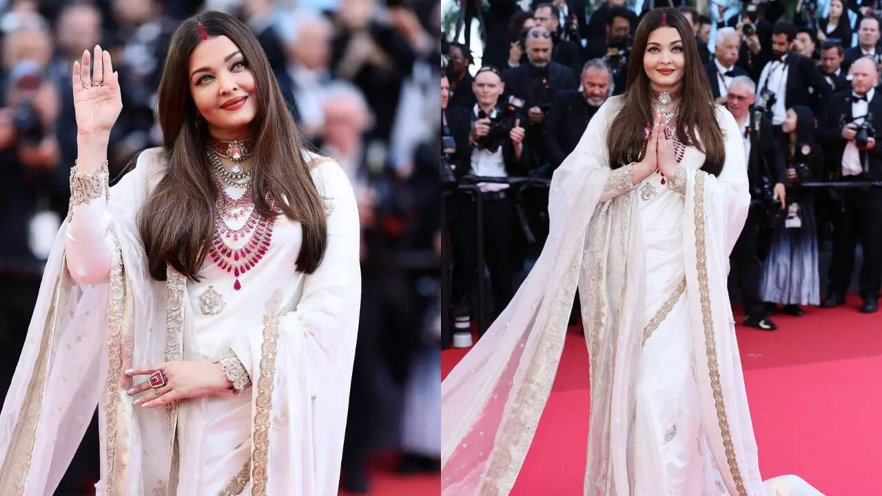 ऐश्वरिया रिया बच्चन ने कान्स में सिंधुर और साड़ी की शक्ति के साथ तलाक के बारे में अफवाहें बंद कर दीं