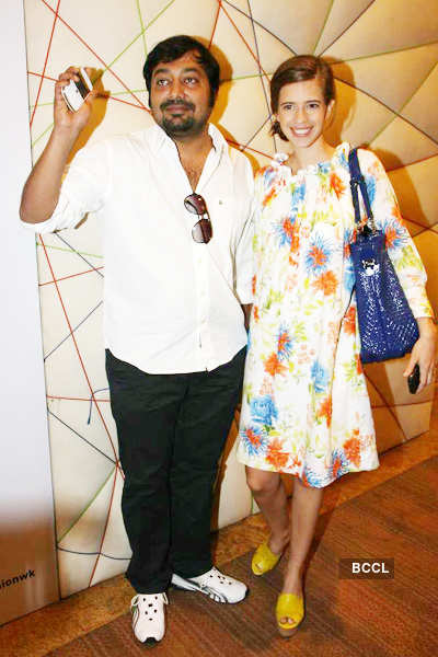 Anurag Kashyap with wife Kalki on Day 2 of the Lakme ...