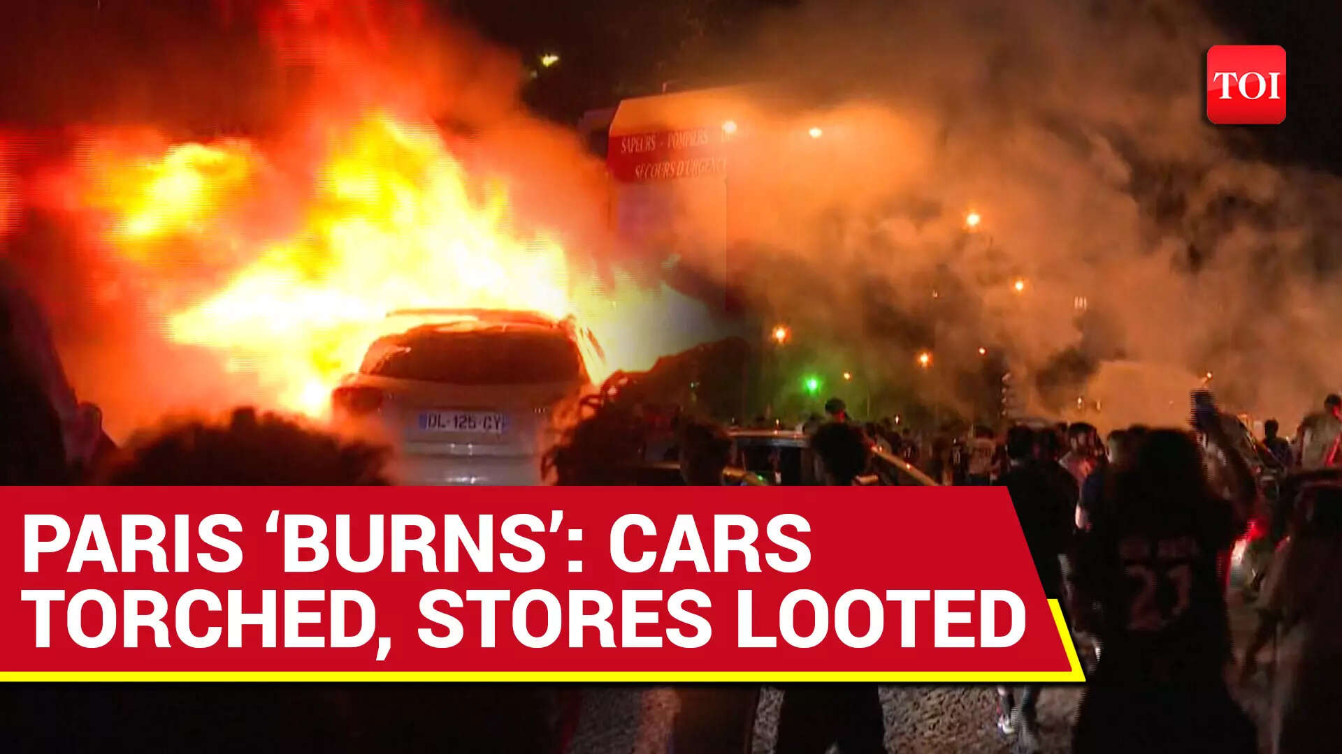 TOTAL MAYHEM in Paris: Rioters in PSG Jersey Loot Shops, Burn Cars in ...