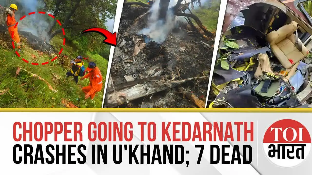 Days After Air India Mishap, 7 Dead In Kedarnath Helicopter Crash In Uttarakhand | Gaurikund