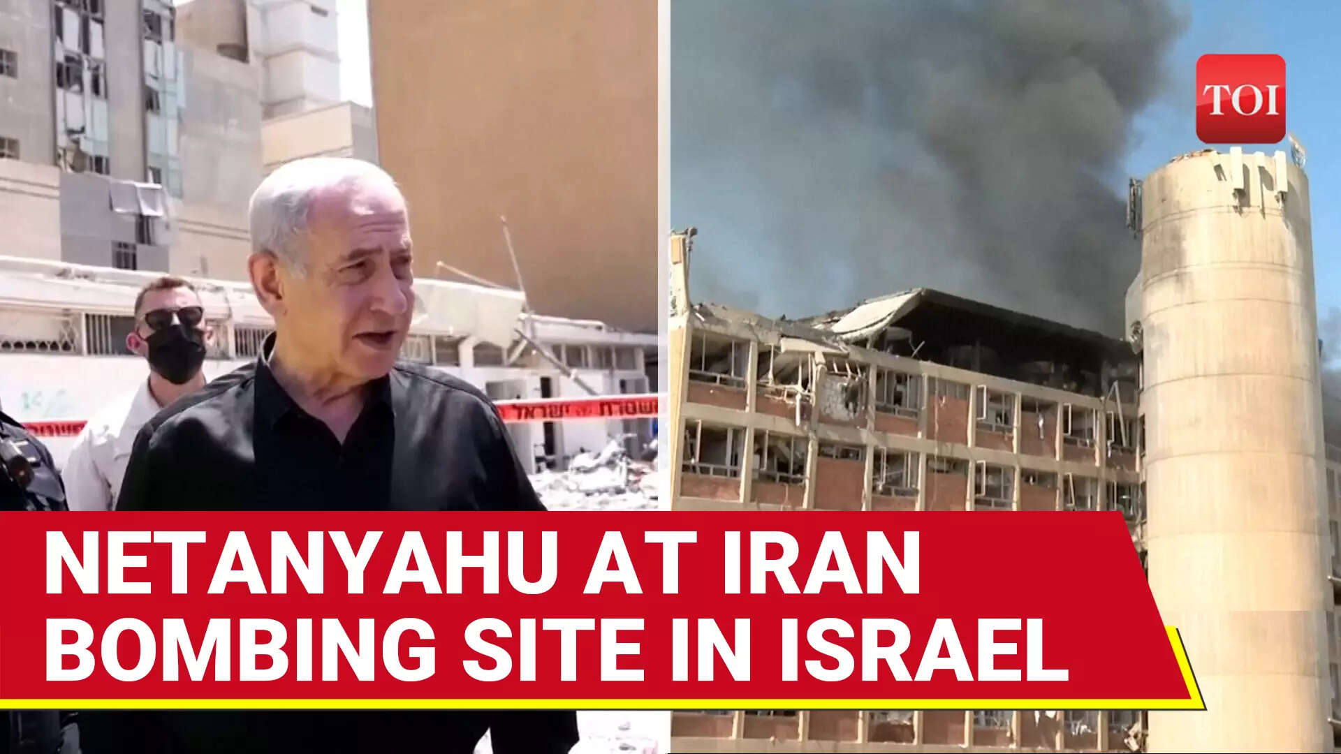 Israeli PM Netanyahu At Iranian Bombing Site In Beersheba Lauds Trump For Support To Israel