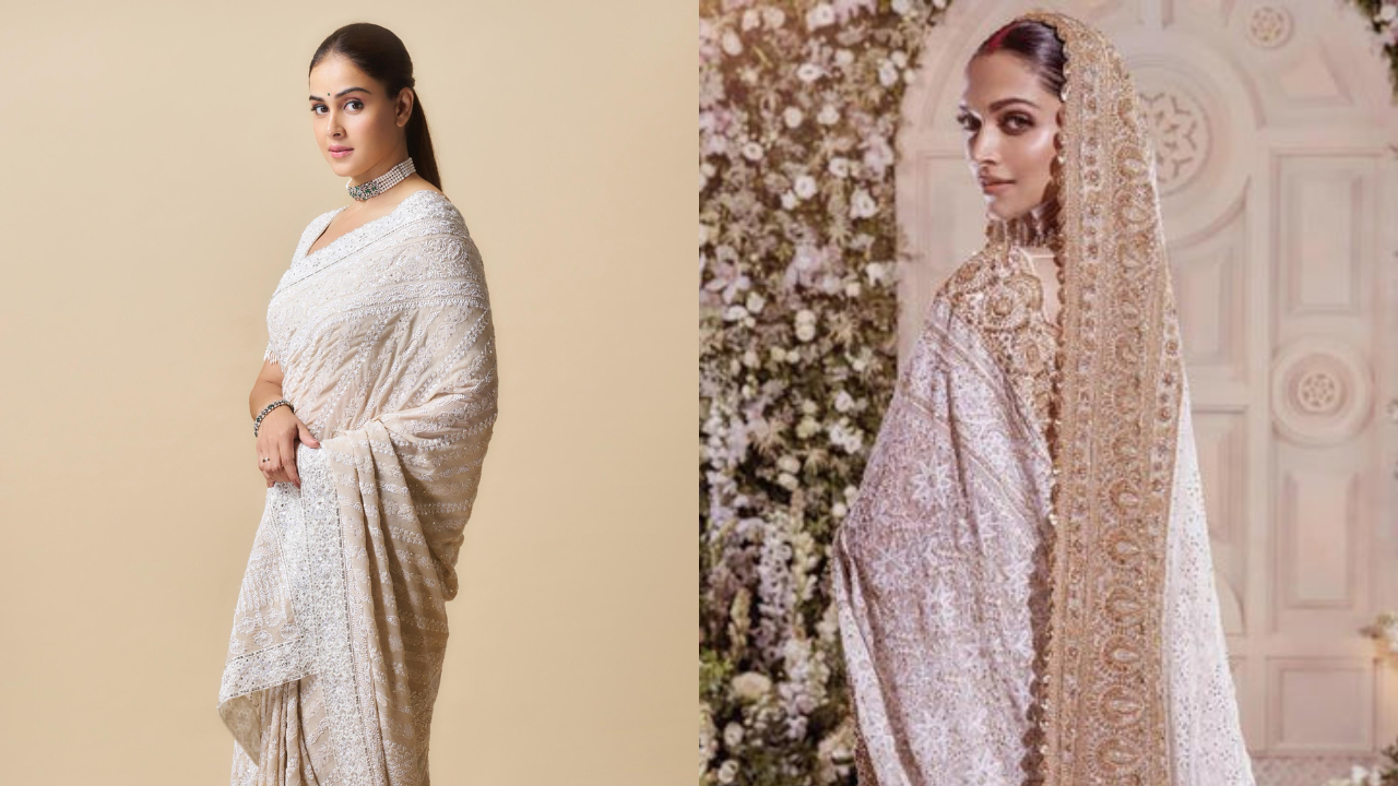 B-town actresses adding grace to Chikankari sarees