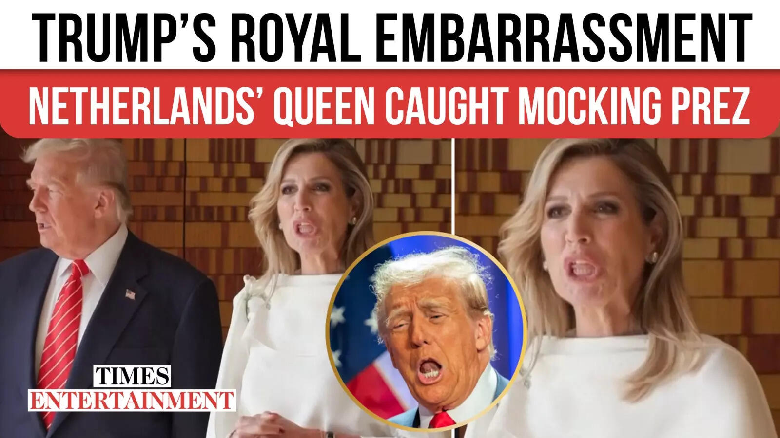 Trump MOCKED on Camera? Queen Maxima’s VIRAL Look Sparks