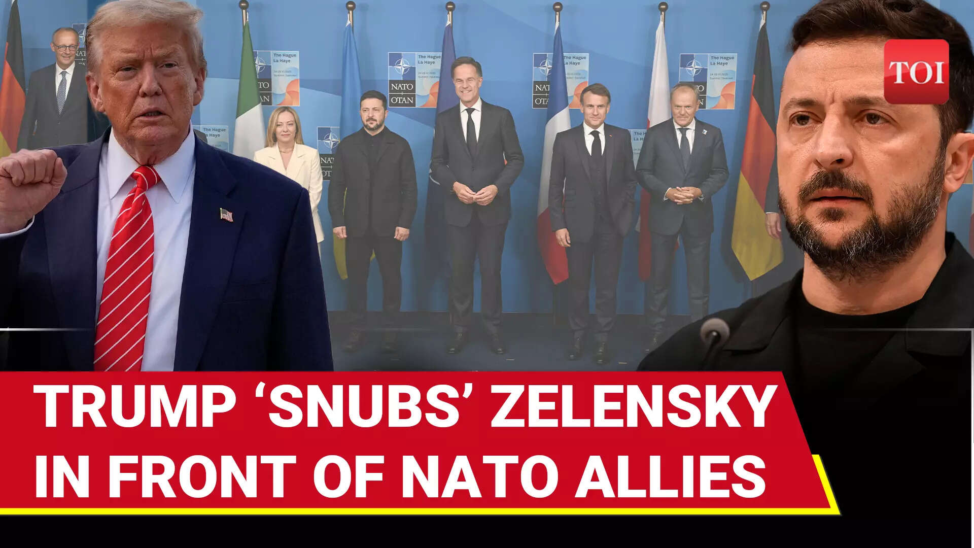 Zelensky Sidelines At NATO Summit, Holds private Meeting With Trump