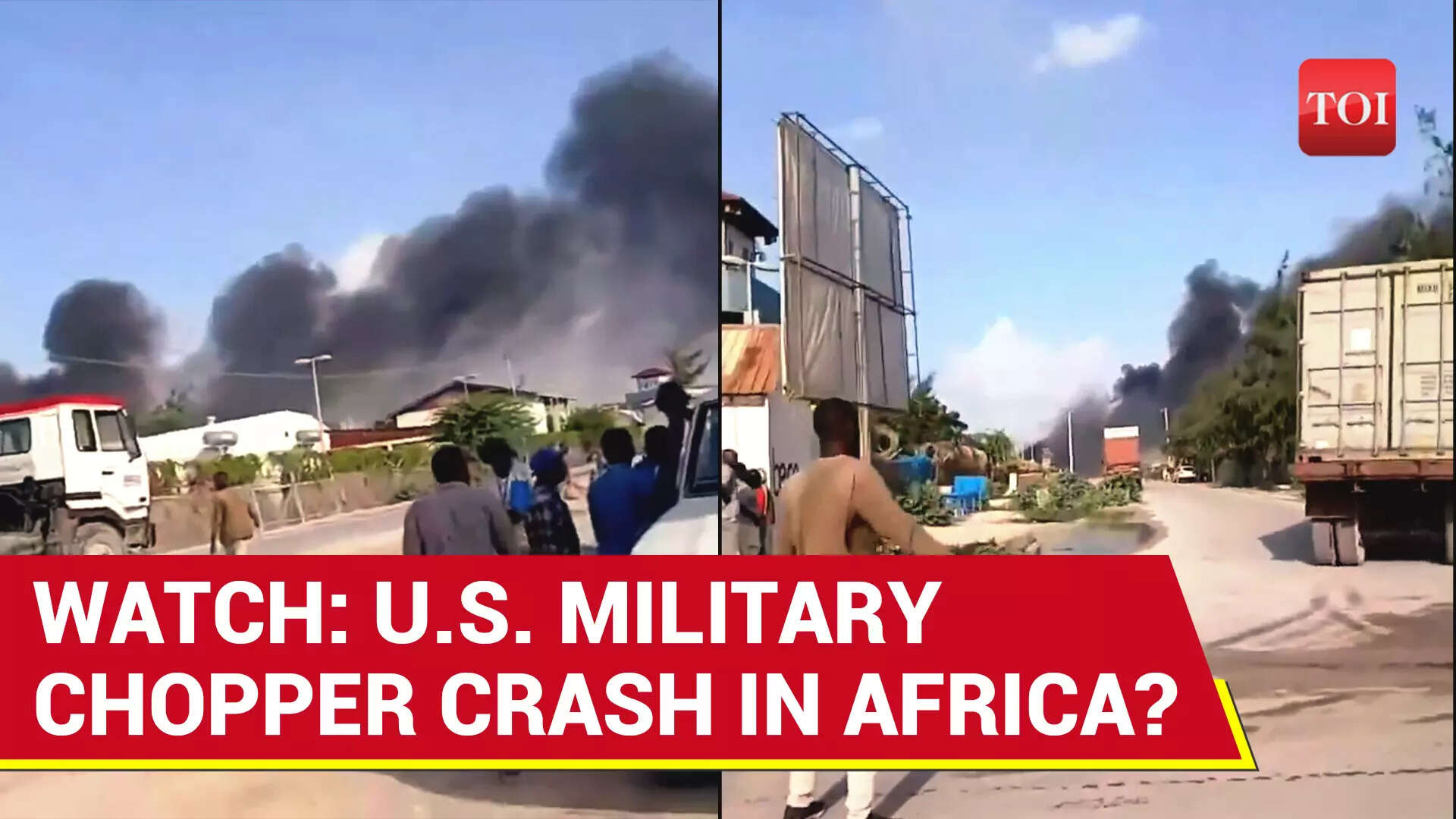 Military Helicopter Crashes In Somalian Capital; Watch Dramatic Video From Mogadishu