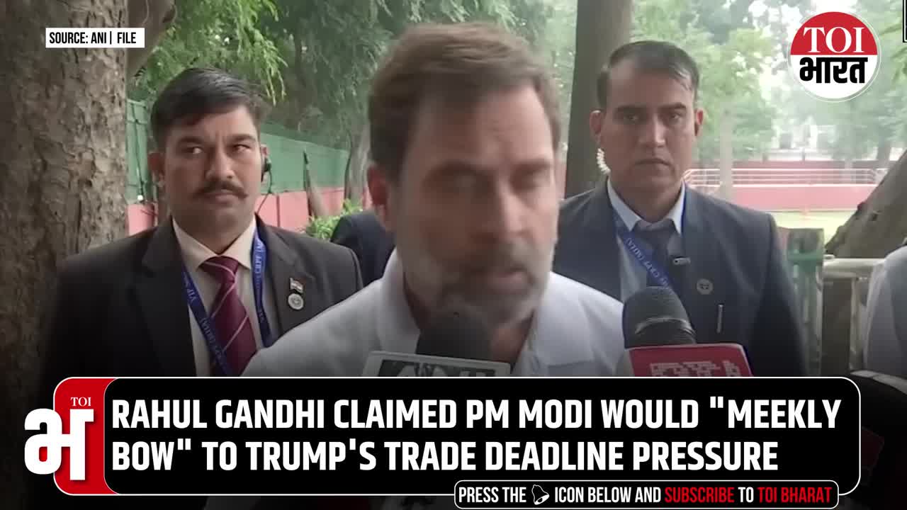 Rahul Gandhi Slams Modi Over Trump Trade Deadline; Goyal Responds 'India Won’t...'