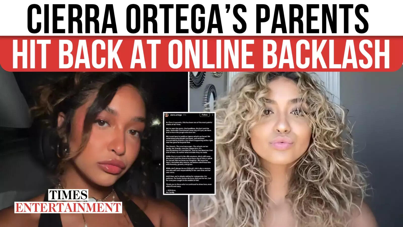 Love Island Star’s Dad and mom Slam ‘Merciless’ Backlash Over Racist Submit | WATCH