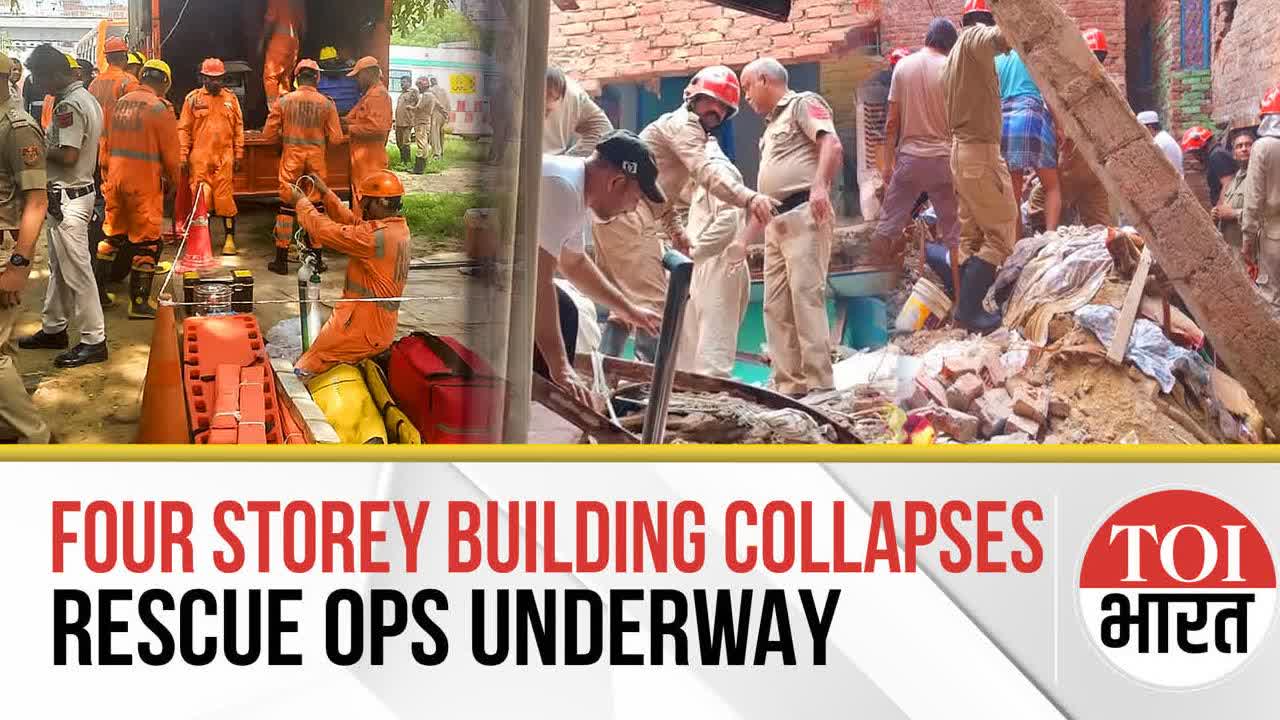 Multi-Storey Building Collapses in Delhi, 2 Dead, Several Feared Trapped