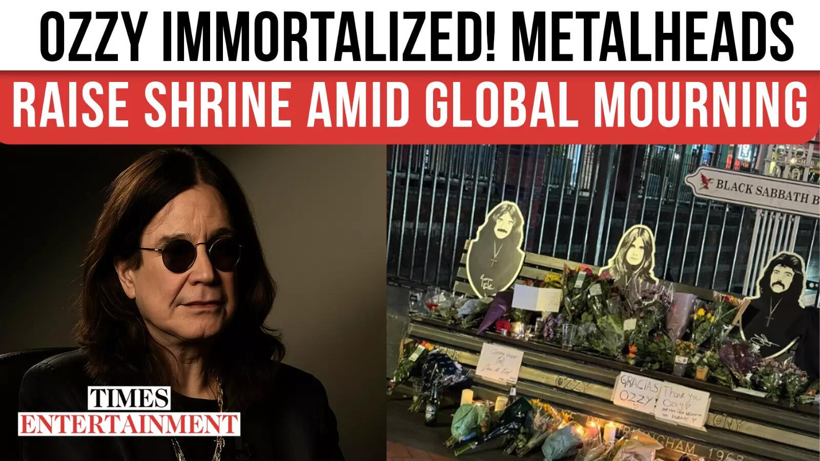 International Mourning: Followers Flock To Honour Ozzy Osbourne At Black Sabbath Shrine & Stroll of Fame