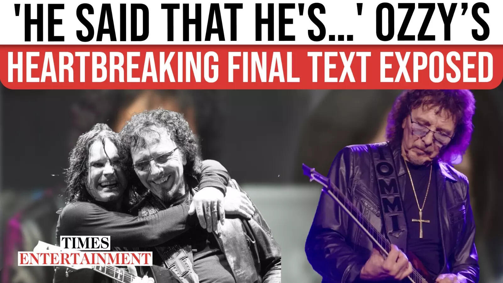 Ozzy Osbourne’s Chilling Final Words Revealed Tony Iommi Breaks Down