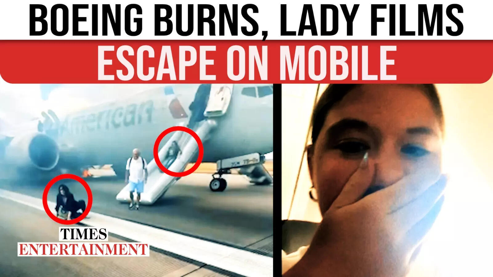 Passenger Movies Panic: American Airways Jet Catches Fireplace, Chaos Caught on Selfie Video