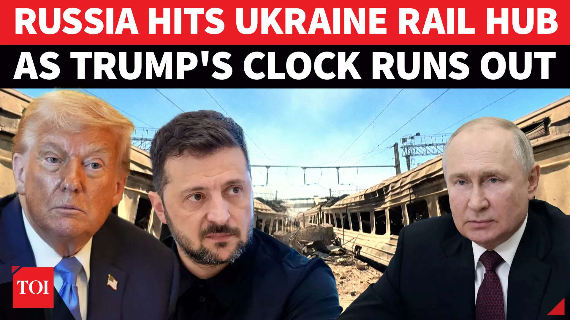 Putin Mocks Trump's Countdown; Russia Devastates Ukraine's Railway Network | '48 Drones, Missiles'