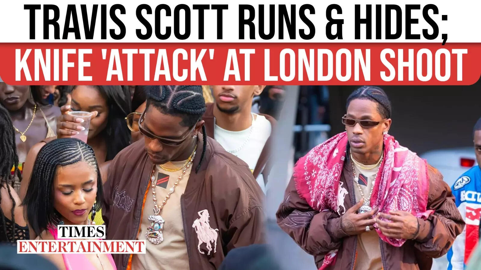 Travis Scott Music Video Shoot In London Disrupted By Stabbing Menace; Tyla Escorted Off Set