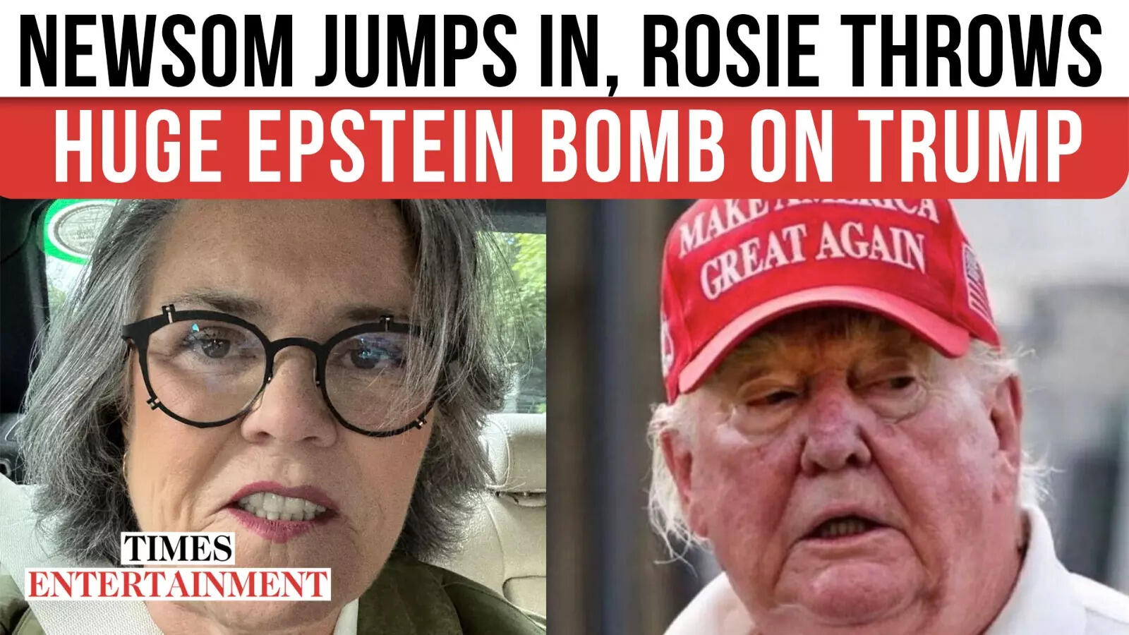 Trump Threatens to Revoke Rosie O’Donnell’s Citizenship; She Fires Again with Epstein Reference