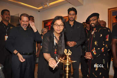 Abhishek at Paresh Maity's art event