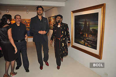 Abhishek at Paresh Maity's art event