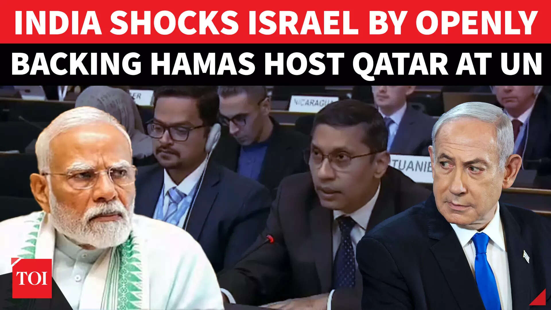 'Threat To Peace': India Slams Israeli Attack On Qatar After Voting In Favour Of Palestine State
