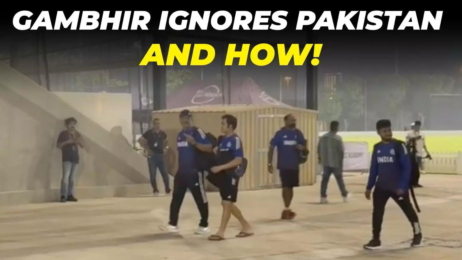 Gautam Gambhir was in no mood to look at Pakistan practice in Dubai | Exclusive visuals from Dubai