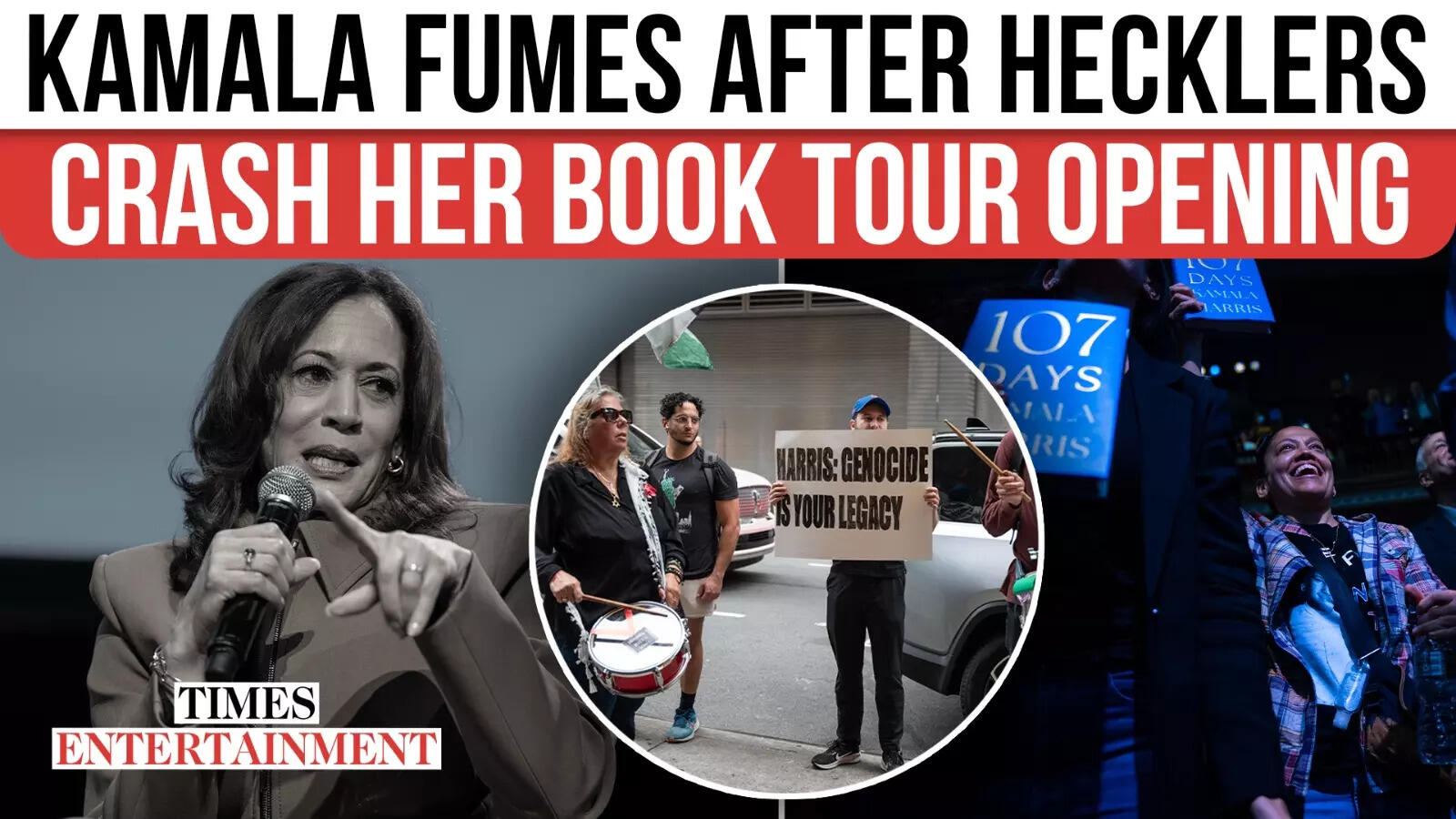 Kamala Harris’ E-book Tour Erupts as Professional-Palestine Protesters Confront Her Over Israel-Hamas Battle