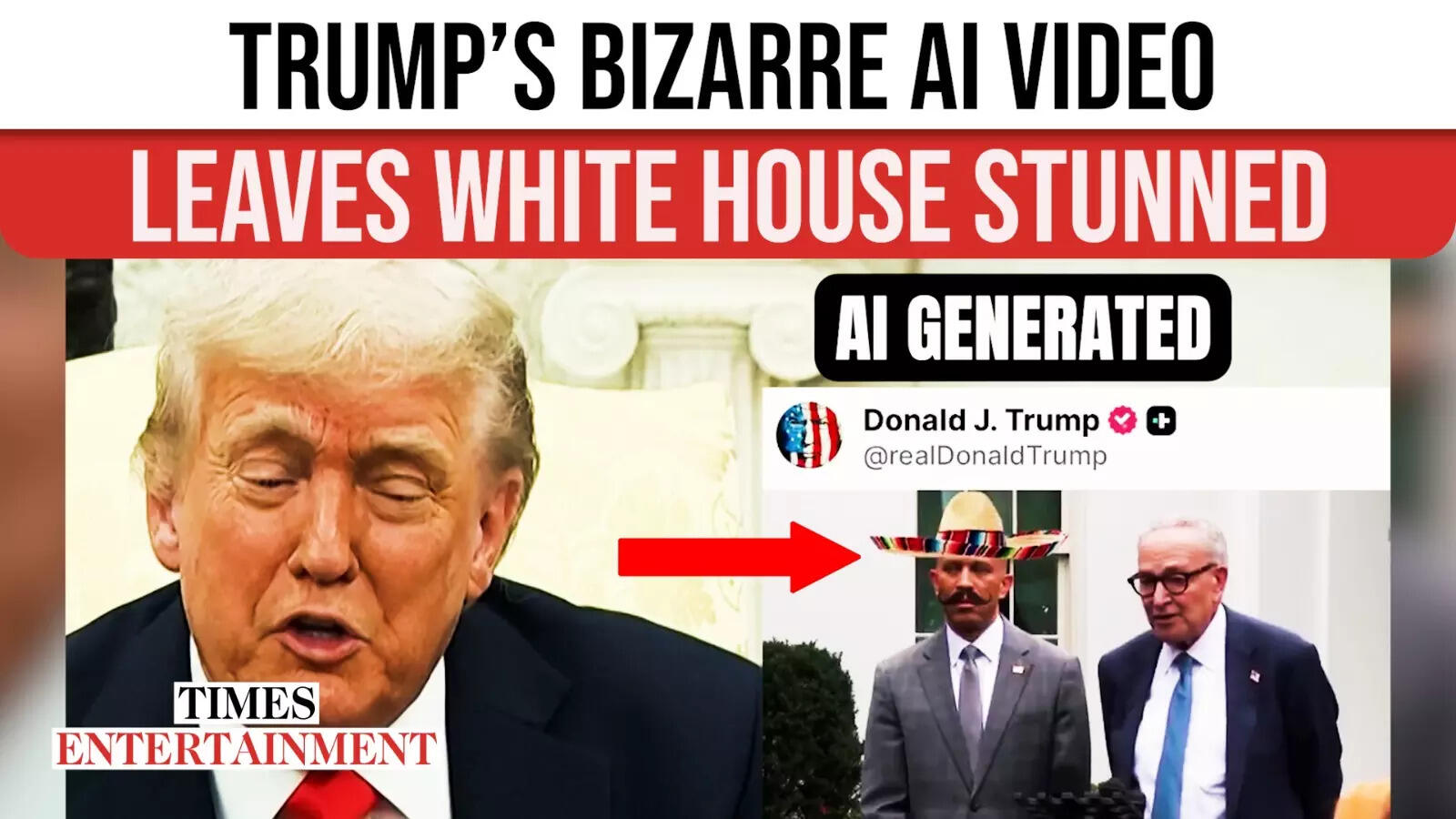 Trump Sparks Outrage With Vulgar AI Deepfake of Democrats Simply Hours After Oval Workplace Talks