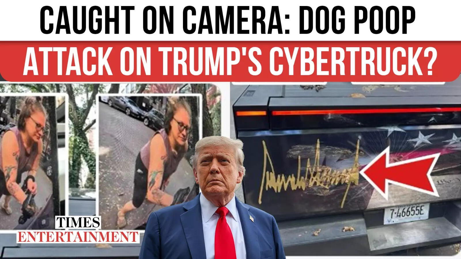 Cybertruck Chaos: Lady Allegedly Vandalizes Trump-Themed Car In Chicago Neighborhood