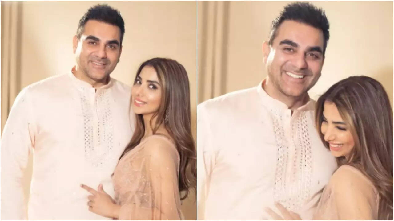 New parents Arbaaz Khan and Sshura Khan's candid pictures