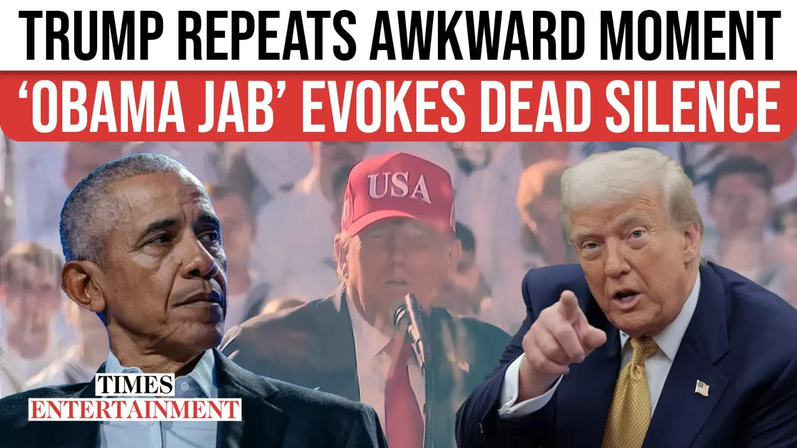 Trump’s Obama Jab Backfires; Navy Crowd Falls Silent, Military Flashback Returns
