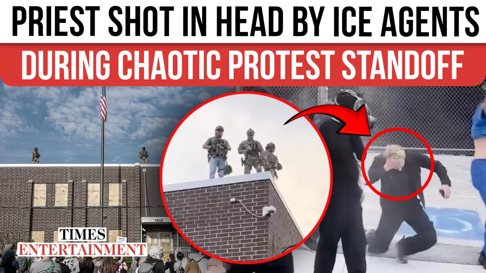 Chaos Erupts: ICE Agent Shoots Priest With Pepper Ball, However Feds Declare Stunning Video Is Deceptive