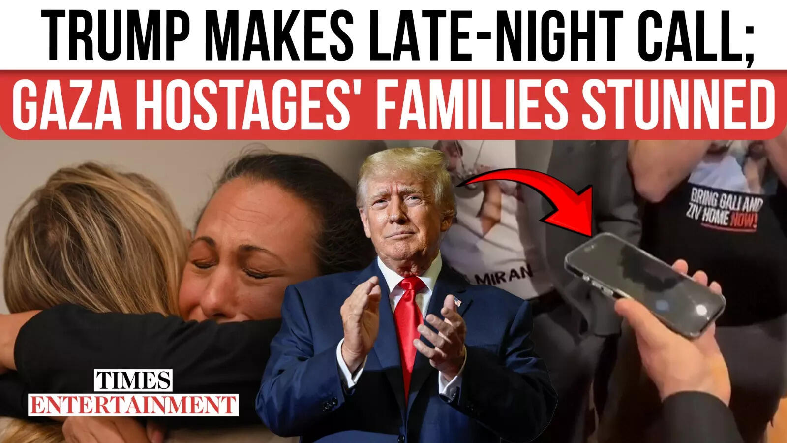 Trump SURPRISES’ Hostages Households With Late Night time Name | WATCH