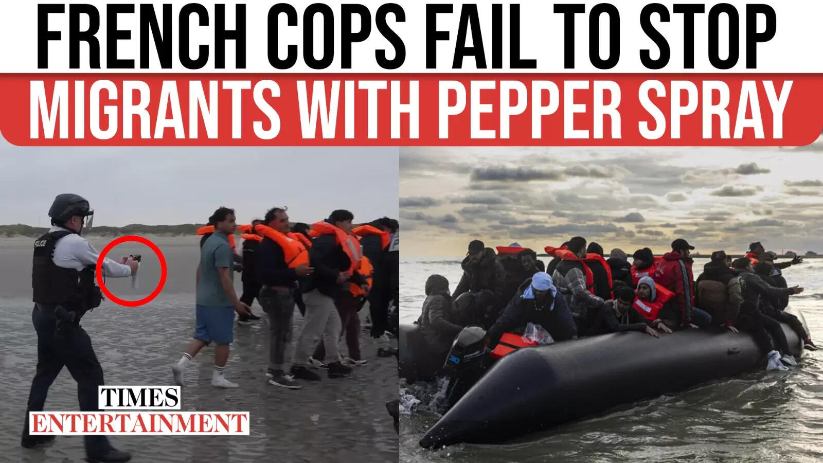 French Cops’ Desperate Pepper Spray Attempt With Migrants Ends In Total Embarrassment | VIRAL VIDEO
