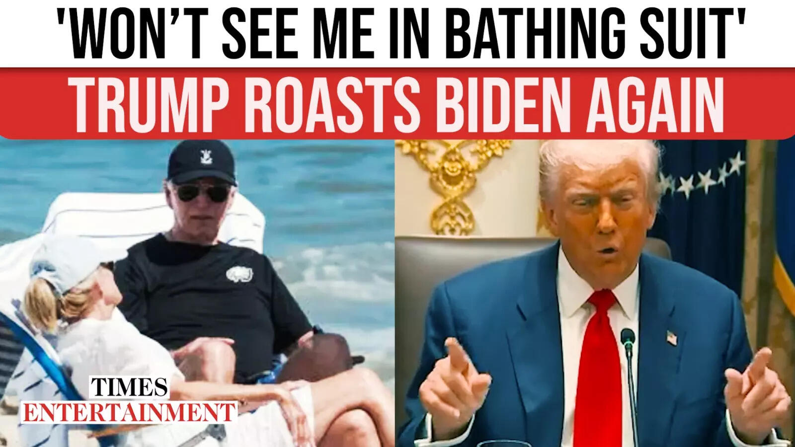 Trump Mocks Joe Biden’s Seaside Holidays: ‘Can’t Elevate A 3-ounce Chair’