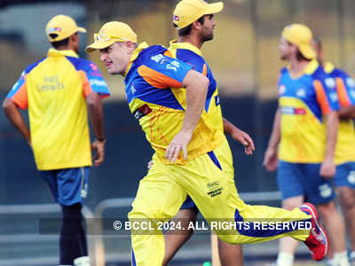 Chennai Super Kings @ Practice session