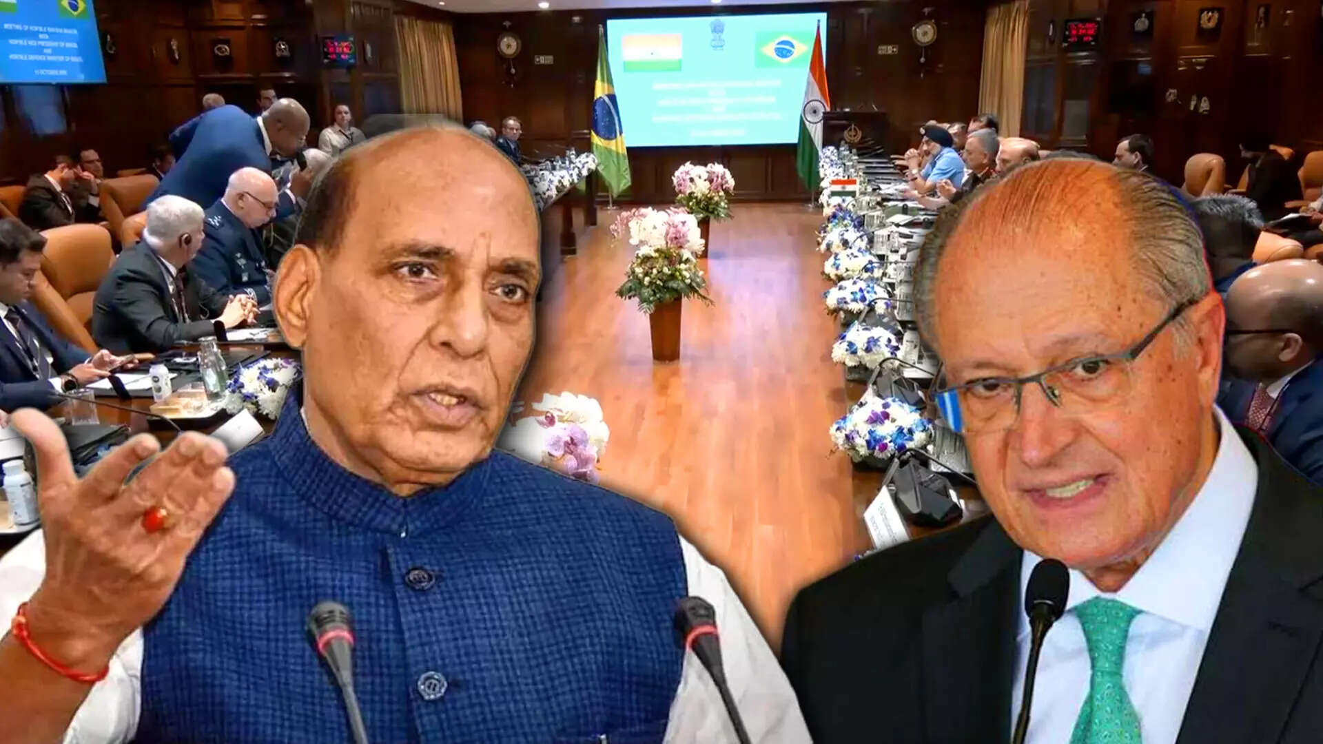 Defence Minister Rajnath Singh Meets Brazilian Leaders To Boost Strategic Defence And Security Ties