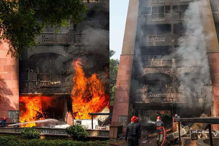 Blaze Breaks Out at Delhi’s Brahmaputra Apartments for Rajya Sabha Members