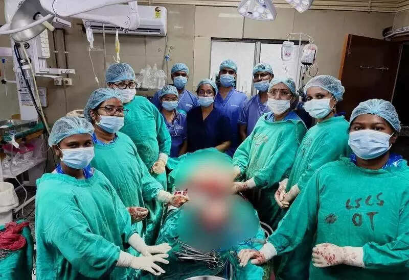 Mother and baby survive after complex secondary abdominal pregnancy surgery