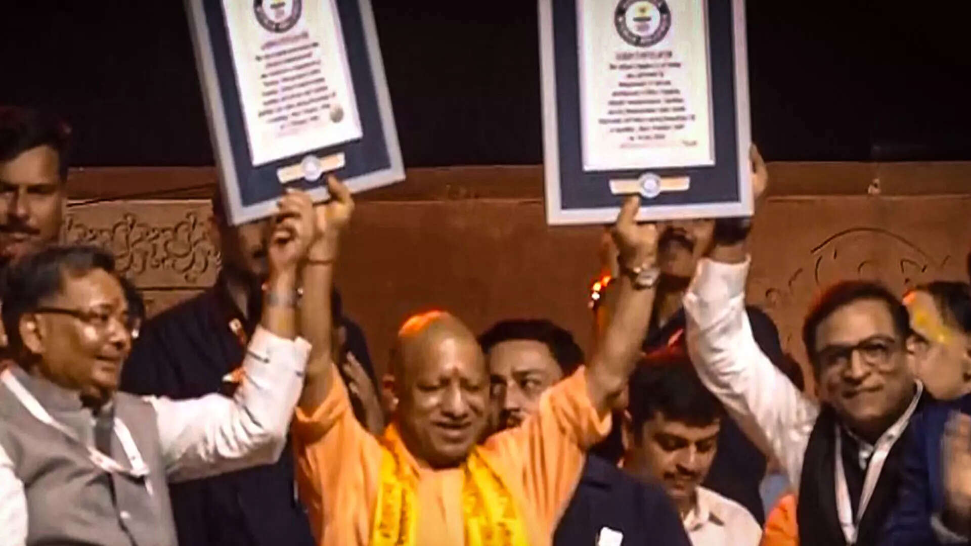 Ayodhya Sets 2 Guinness World Records With Over 26 Lakh Diyas & Largest Saryu Aarti During Deepotsav