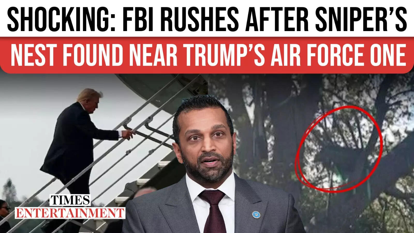 ON ALERT: Secret Service Finds Potential SNIPER’S NEST Close to Trump’s Air Pressure One | WATCH