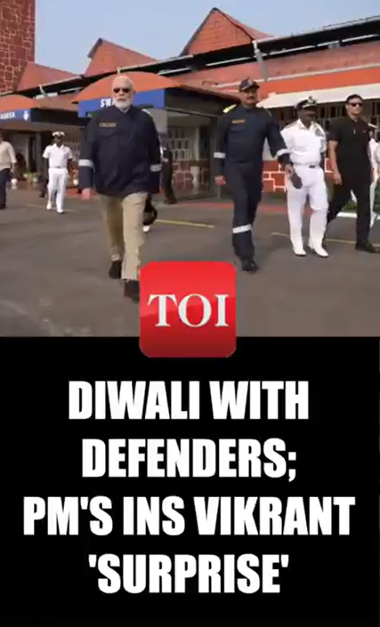 PM Modi Aboard INS Vikrant; Diwali Promise Kept, Message To Pak Delivered