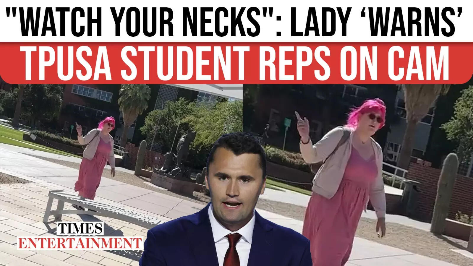 ‘Watch Your Necks?’: Pink-Haired Arizona Scholar Mocks TPUSA Scholar Reps on Digital camera | VIRAL VIDEO