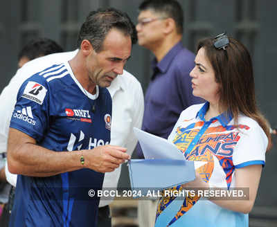 Nita Ambani at IPL practice session